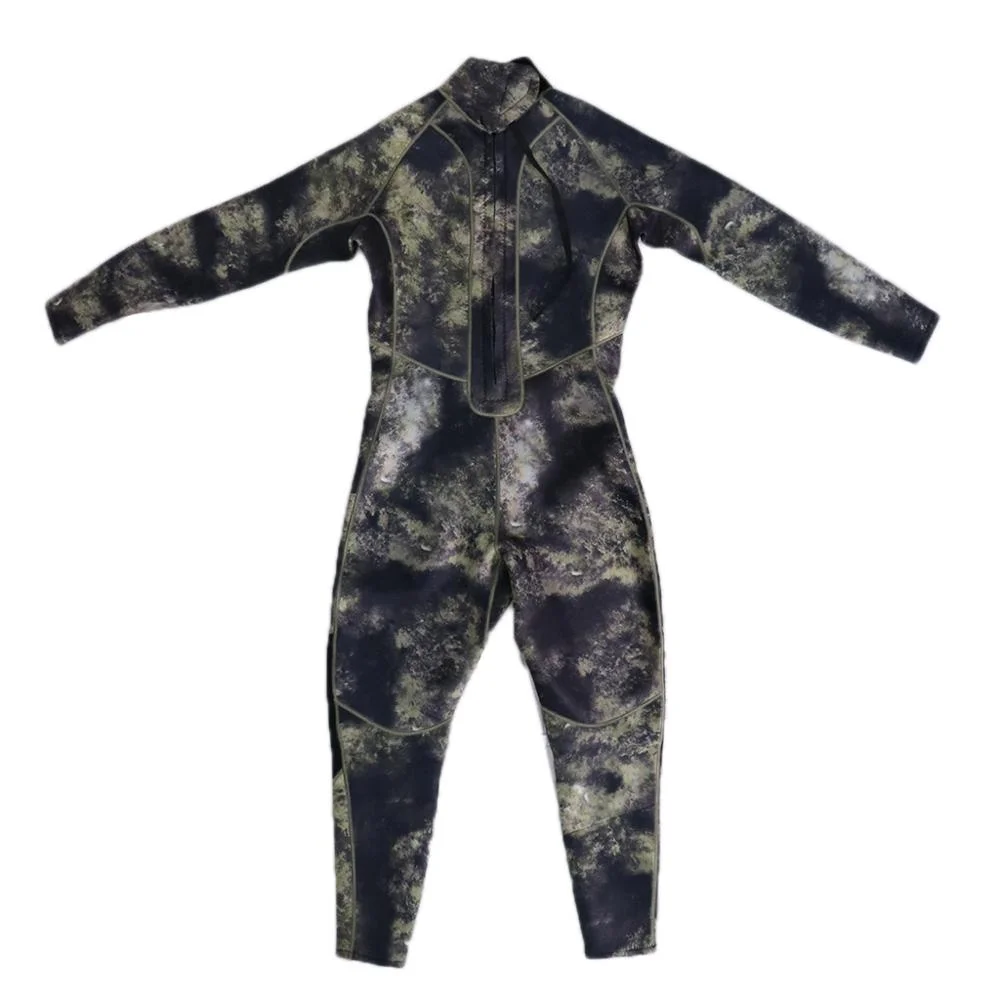 Customized Logo 3mm Neoprene Spearfishing Hunting Warm Camo Men Full Body Front Chest Zippers Wetsuits