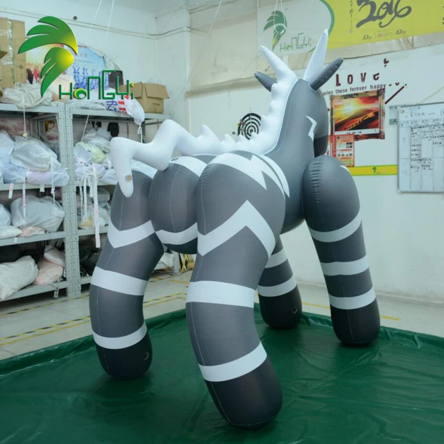 Hot selling custom Inflatable  Sexy Animal model inflatable PVC Zebra inflatable