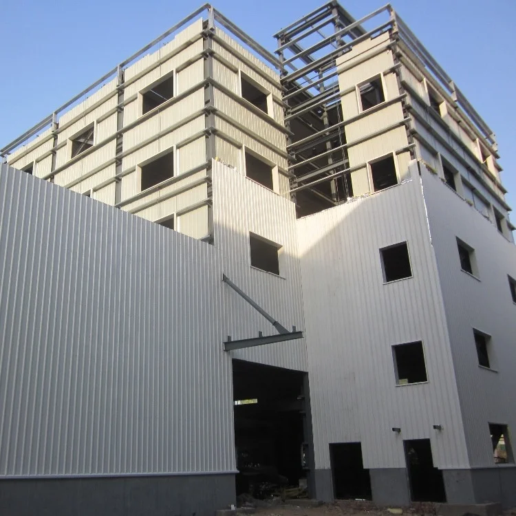 
Сборный стальной каркас, Многоярусное офисное здание 