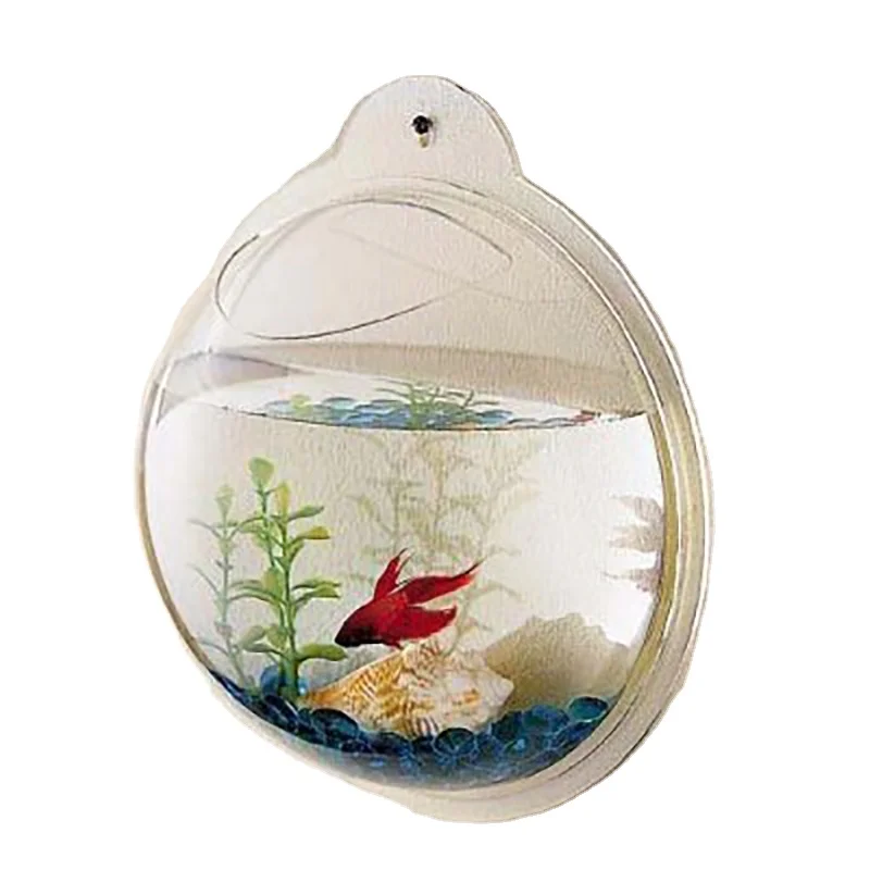 
Custom logo Hot Selling High quality Transparent Wall-mounted acrylic fish tank in Home Use 