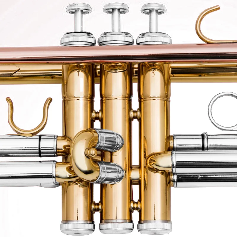 Aiersi Brand Yellow Brass Trumpet Musical Instruments Gold Lacquer  Body