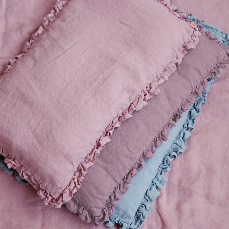 Wholesale kid bedding customize 100% organic linen baby bed sheet linen baby crib bedding set Fitted sheet Bottom sheet