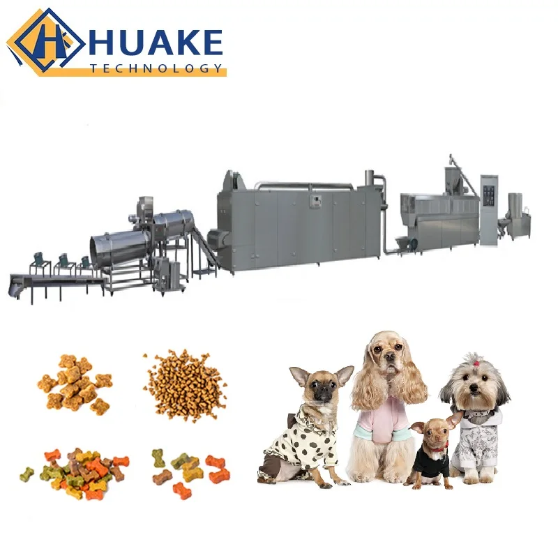 Full automatic stainless steel dry dog pellet making machine  dog food machine maker pet food processing machine