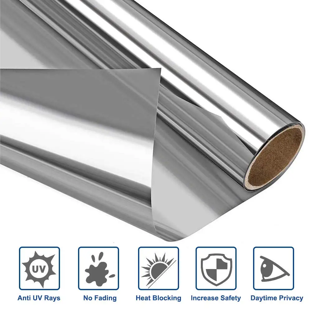 Window film for home window privacy film solar insulation  Film  NWT15   Sky blue 15%VLT