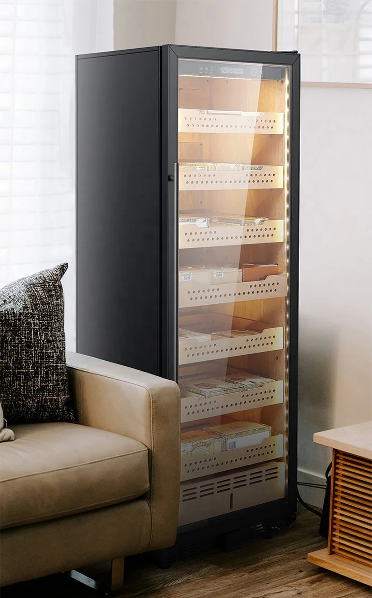 Commercial Large Electric Che Guevara  Luxury Cigar Box Cabinet Humidor For Cigars