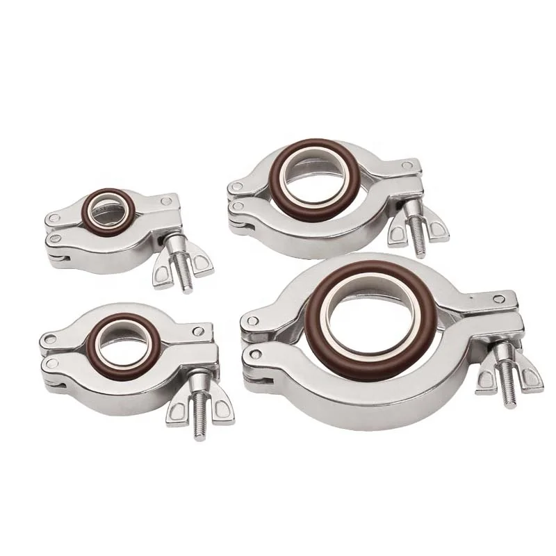 Stainless Steel 304 KF50 KF Vacuum Clamps Hinge Clamp KF-50 Vacuum Fittings ISO-KF Flange Size NW-50 Stainless steel