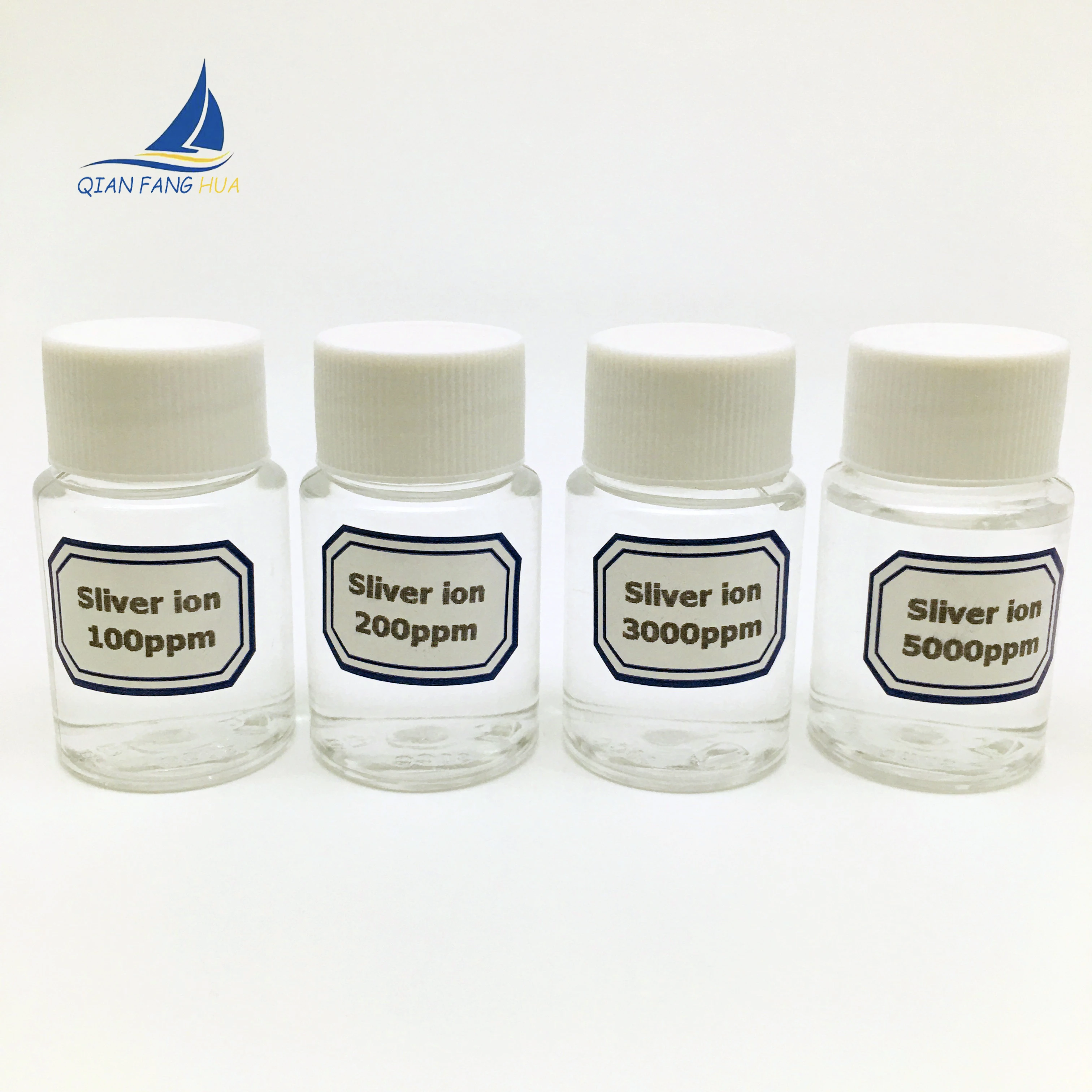 100-5000PPM бесцветный коллоидный ионный биоцид серебра, стерилизационный раствор для поверхностей, CAS 7440-22-4