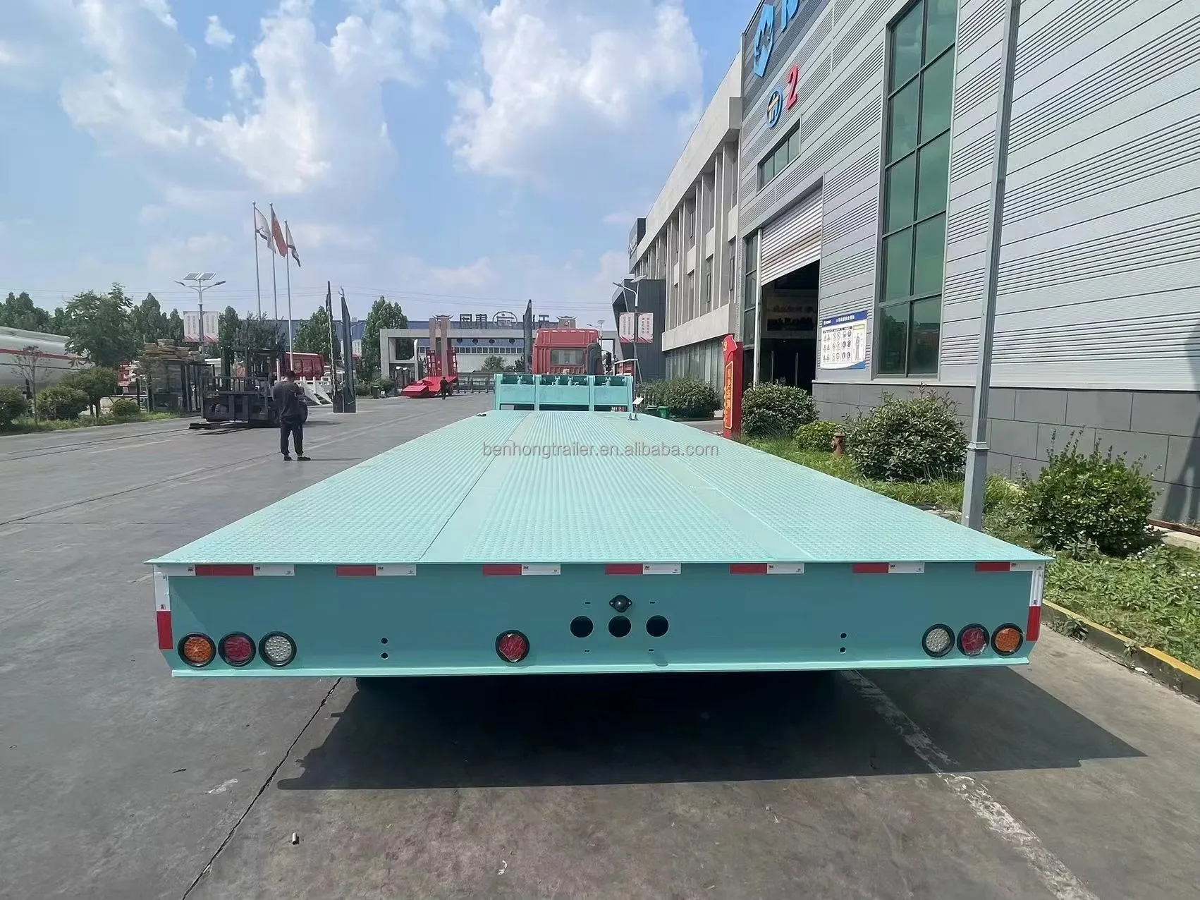 Detachable Semi Hydraulic Gooseneck Low Loader Trailer For Heavy Equipment Transport