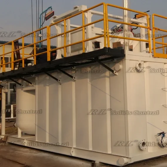 Production and processing mud mixing tank, drilling mud treatment tank