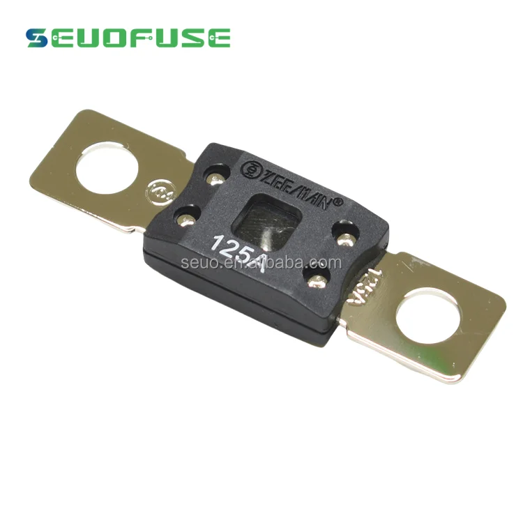 Fork bolt fuse automotive fuse circular hole flat plate electric vehicle main fuse heavy current