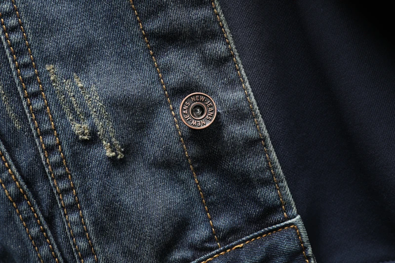 
2020 trendy new custom jean striped jackets style all match casual blue jeans jackets hot sales custom men jackets 