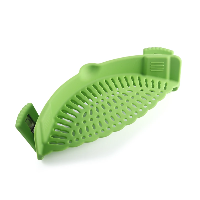 adjustable silicon pot strainer clip on silicone pots and pans snap n strain pot strainer and pasta strainer