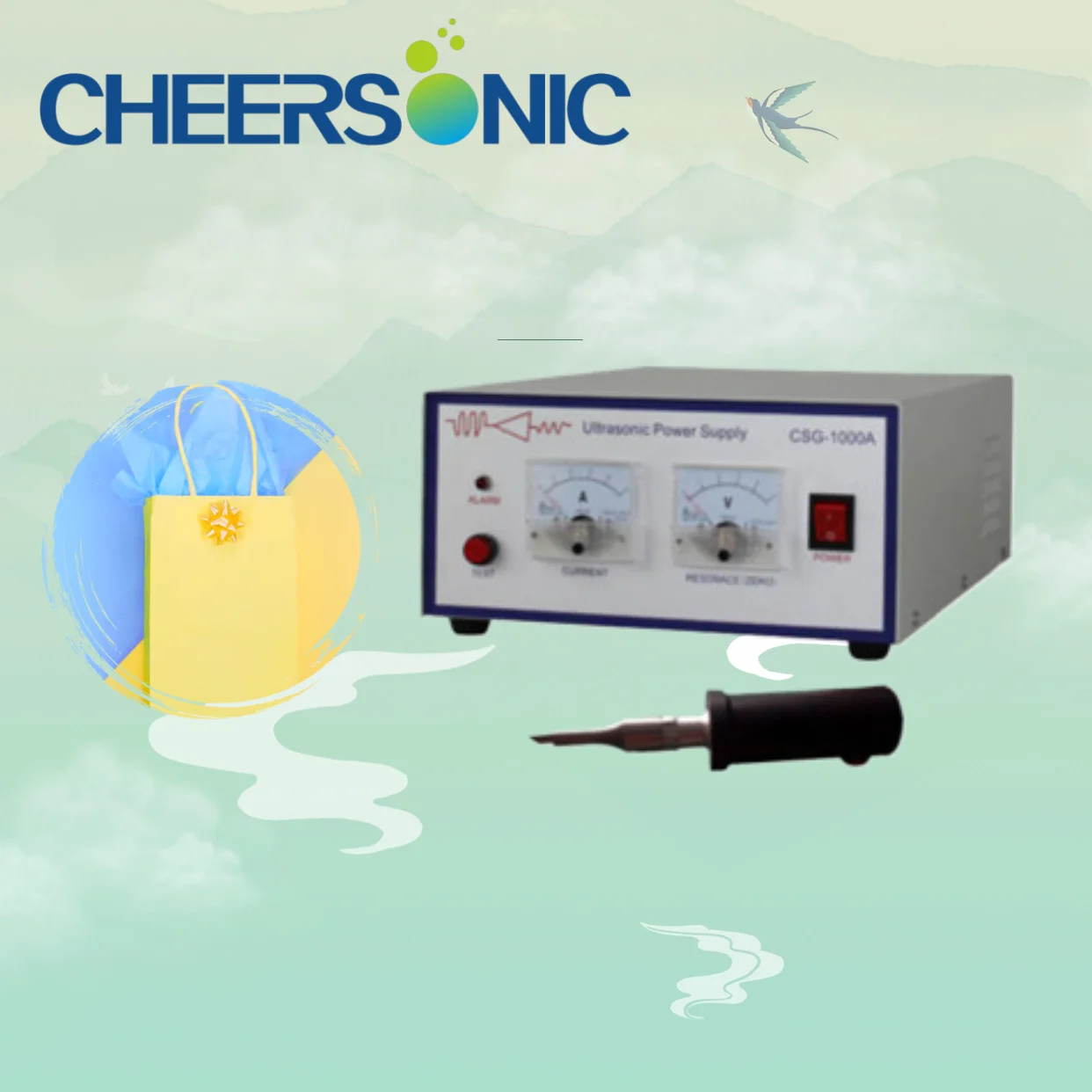 Manual Ultrasonic Welders Leather Felt Welding Machine