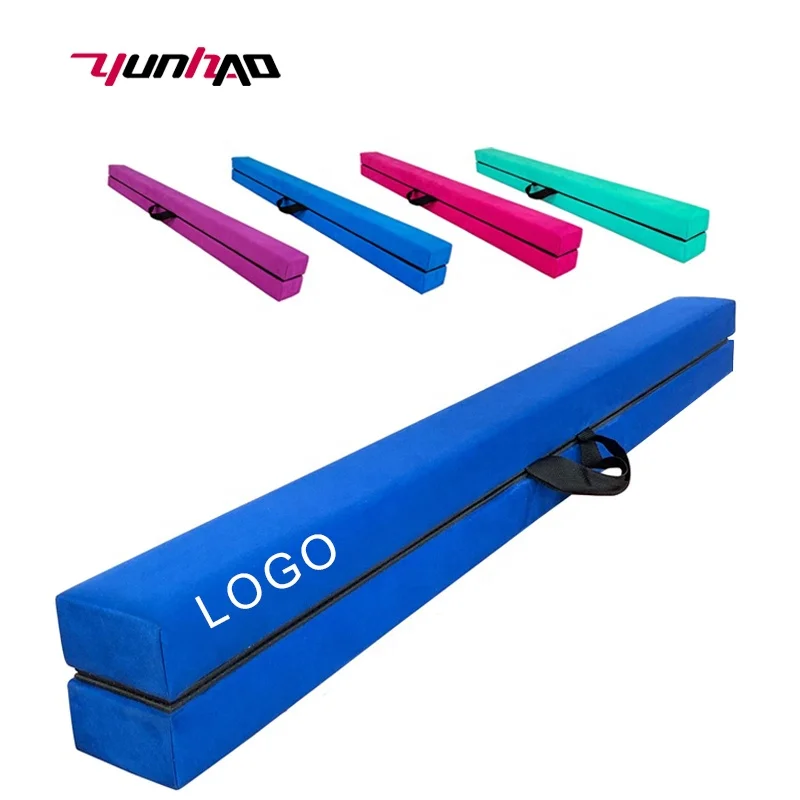 YC Hot Sale Factory Direct 7FT Folding Gymnastic Balance Beam For Kids
