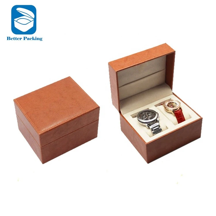 Slots Leather Watch Storage Box Organizer New Mechanical Mens Watch Display Holder Cases Black Jewelry Gift Boxes Case