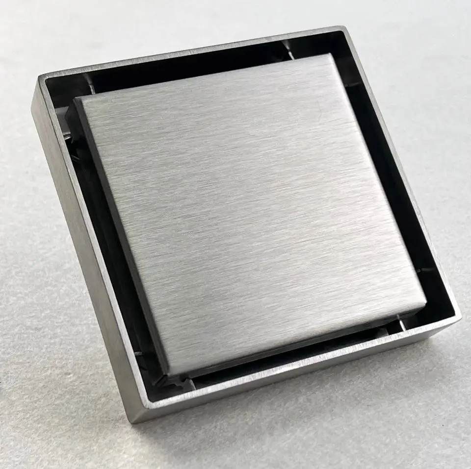 Wholesale Collapsable 100x100mm Linear Backflow Preventer Bathroom Floor Drain Cover For Toilet