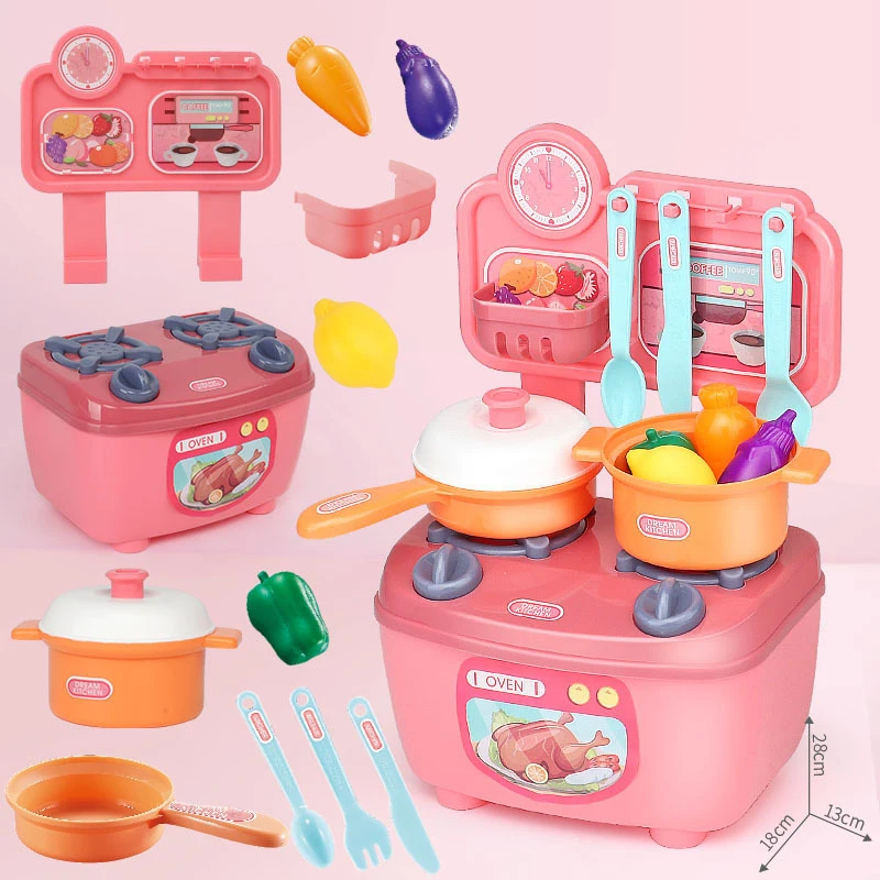 Children Girl Mini Play Happy Cooking  Kids Set Kitchen Toys