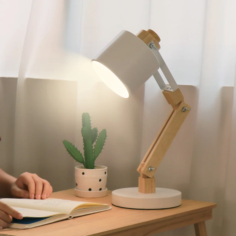 2023 BSCI factory simple functional design book reading lamp living room bedroom study table lamp