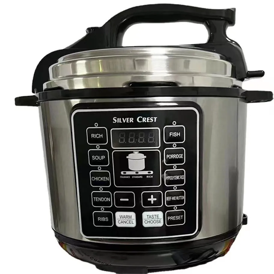 6L programmable LED display stainless steel rice electric pressure cookers no stick aluminum inner pot