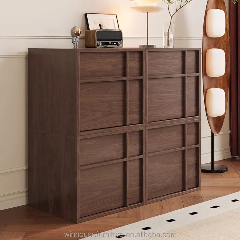 Vintage sideboard classical furniture solid wooden storage cupboard cabinet wood sidecabinet kitchen furniture hallway table