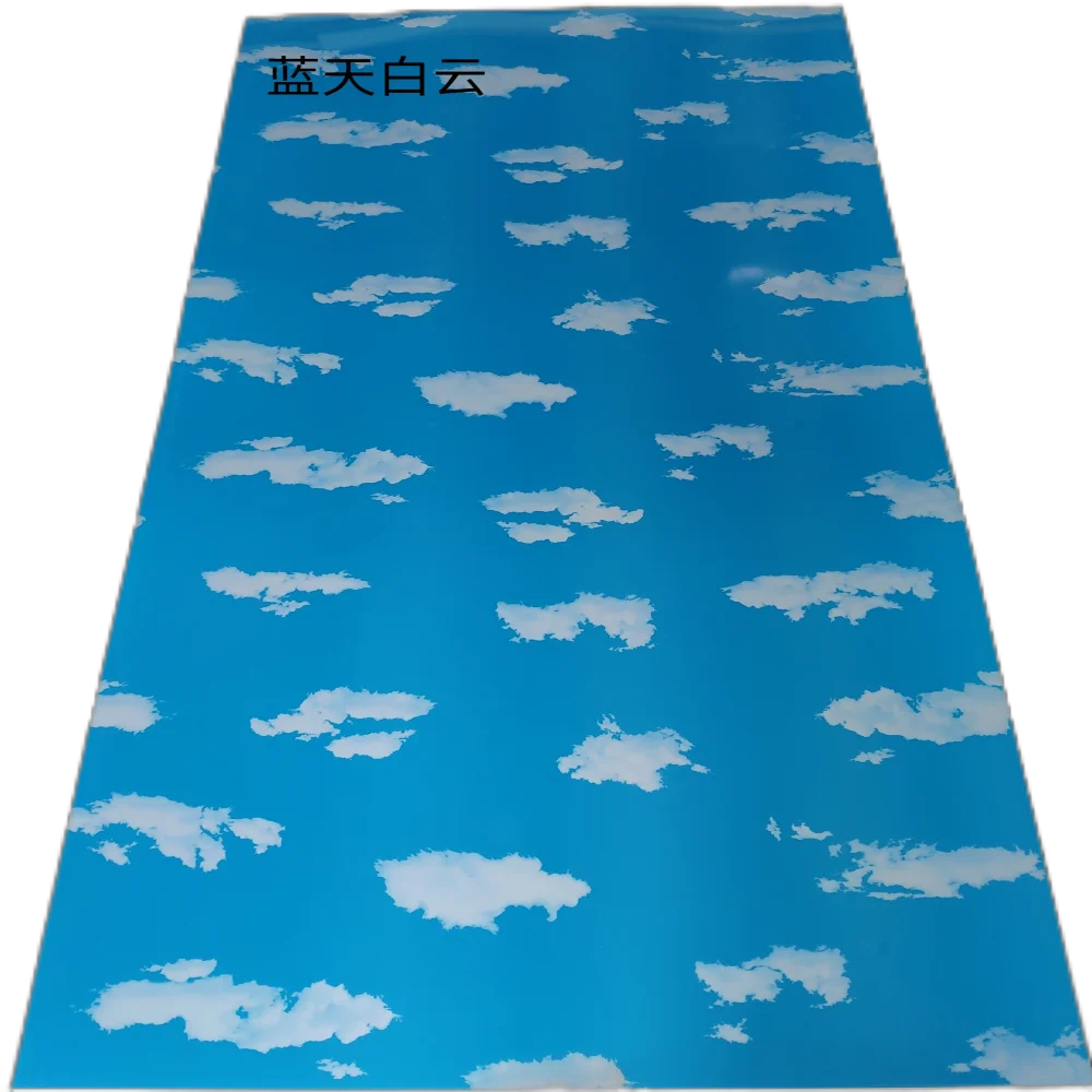 PET high gloss marble patterned background wall protection board decorative panel