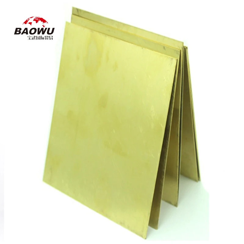 High Quality Baowu Brass plate Sheet Welding  Wholesale Price Customized Solid brass Sheet