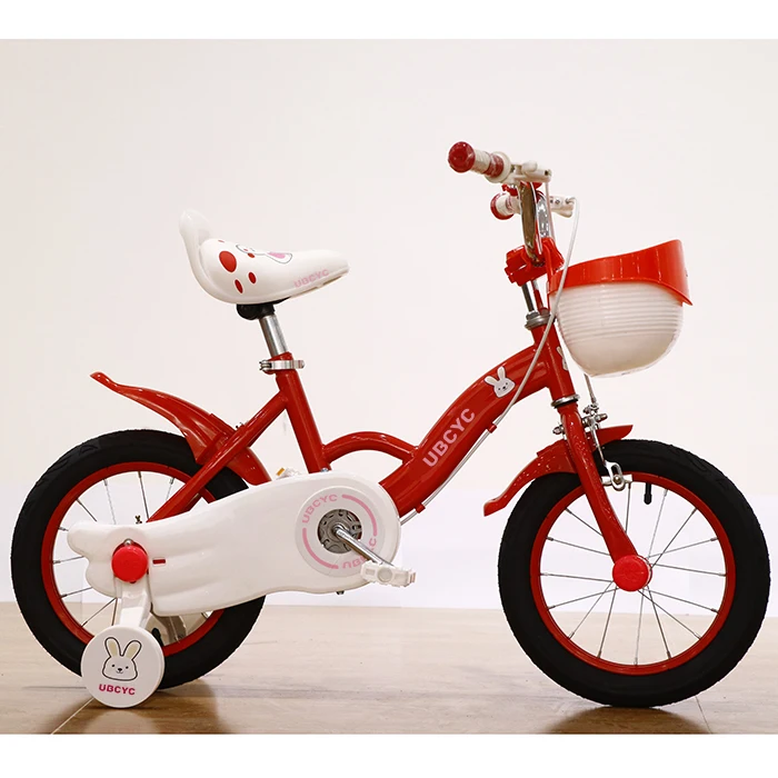 Factory direct sales 12/14/16 inch girls bike colorful kids bicycle with training wheels for 5-12 years old
