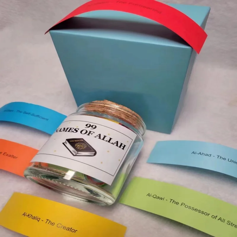 2024 Quran Verses Bible Verses Muslim in A Jar Customizable Language Packaging Label Content Dropshipping