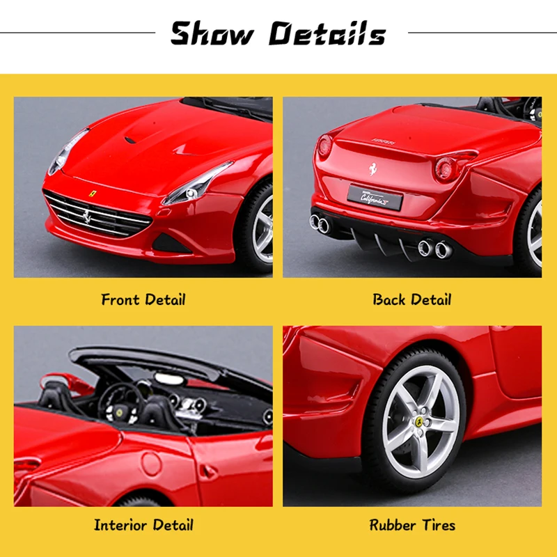 Bburago Model Cars 1/18 Metal Diecast Manufacturers 458 Speciale Custom Model Car