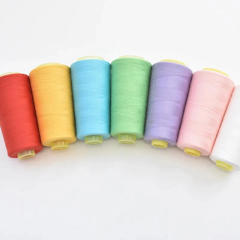 Customized High Speed Polyester Sewing Thread Type Manual Line Embroidery Thread Roll Sewing Thread