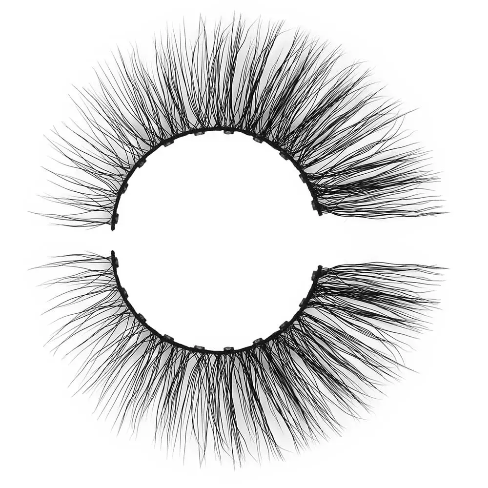 Wholesale circle magnet lashes 10 circles natural look magnetic eyelashes dierct from factory
