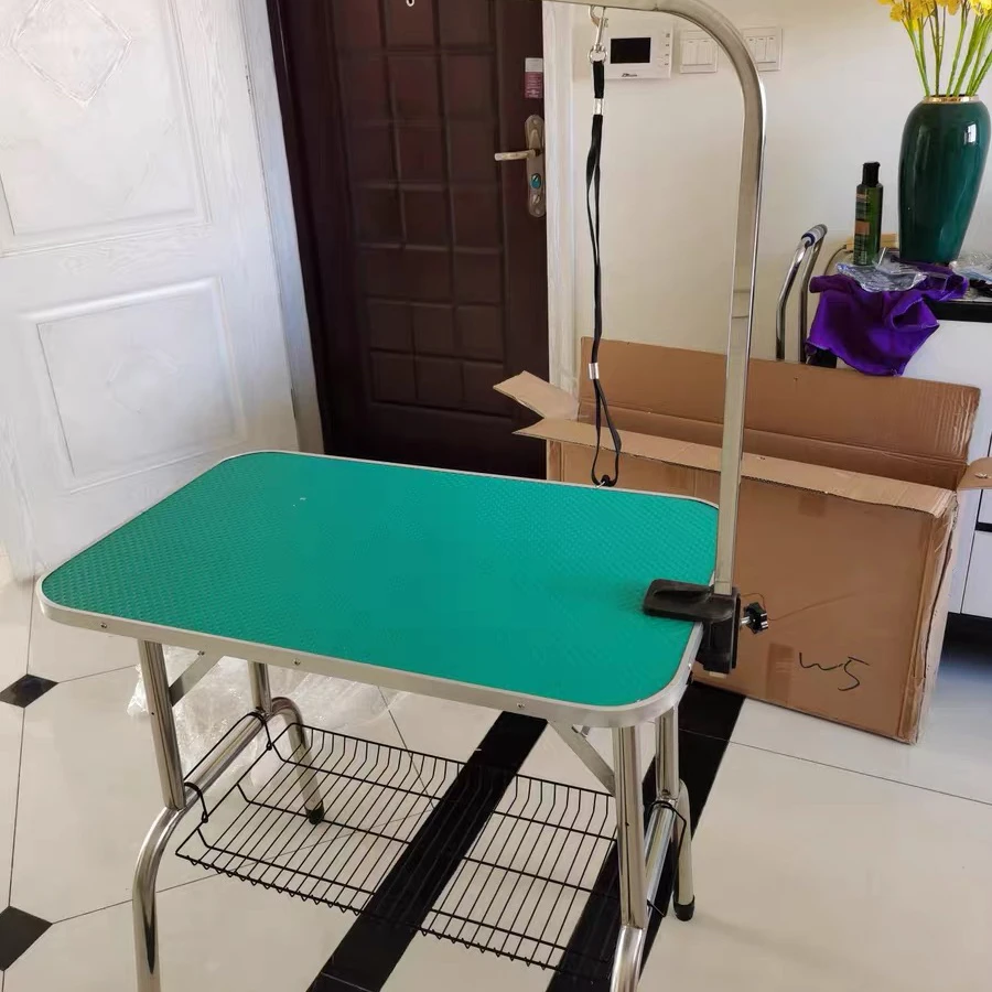 Portable collapsible pet dog grooming table with arm for sale