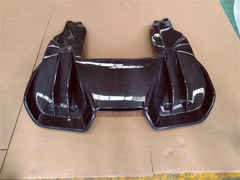 For McLaren MP4-12C 625c 650S carbon fiber RZ style rear diffuser body kit front bumper side skirts