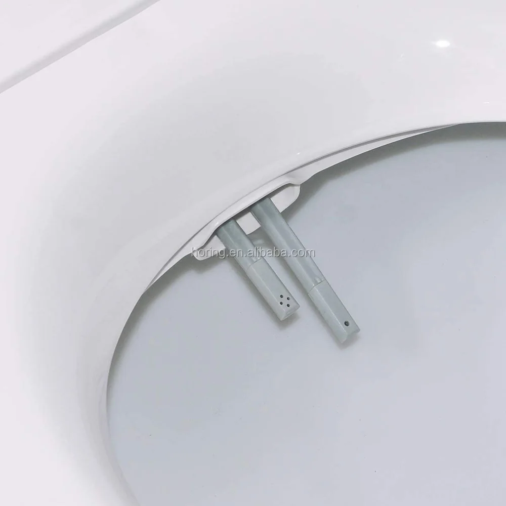 
Hot and cold water Non Electric Toilet Seat Bidet with Self-Cleaning Dual Nozzles-Rear Feminine Washing 