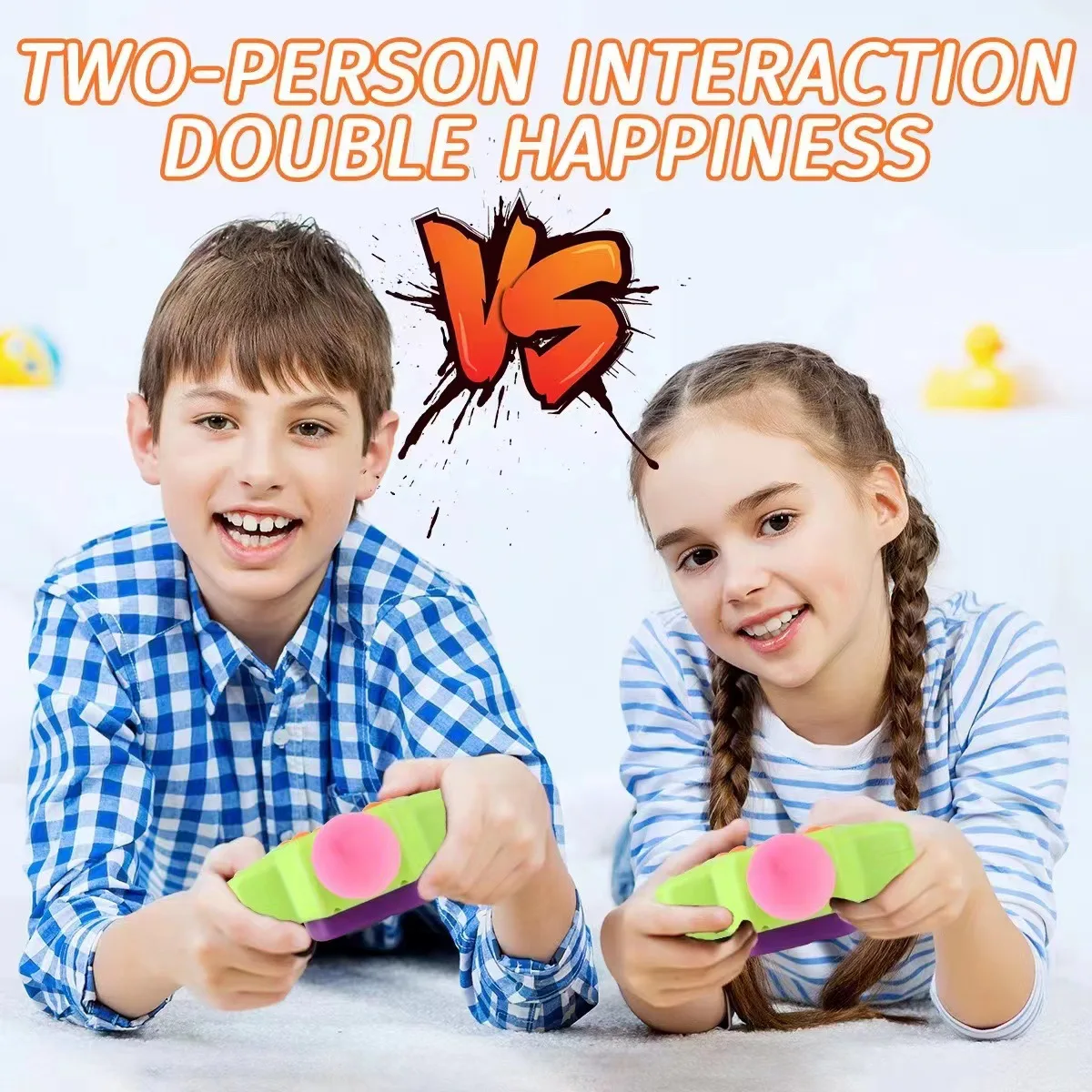 2024 Newest factory wholesale balloon explodes quick push light up pop game fidget toy mini kids whack-a-mole machine