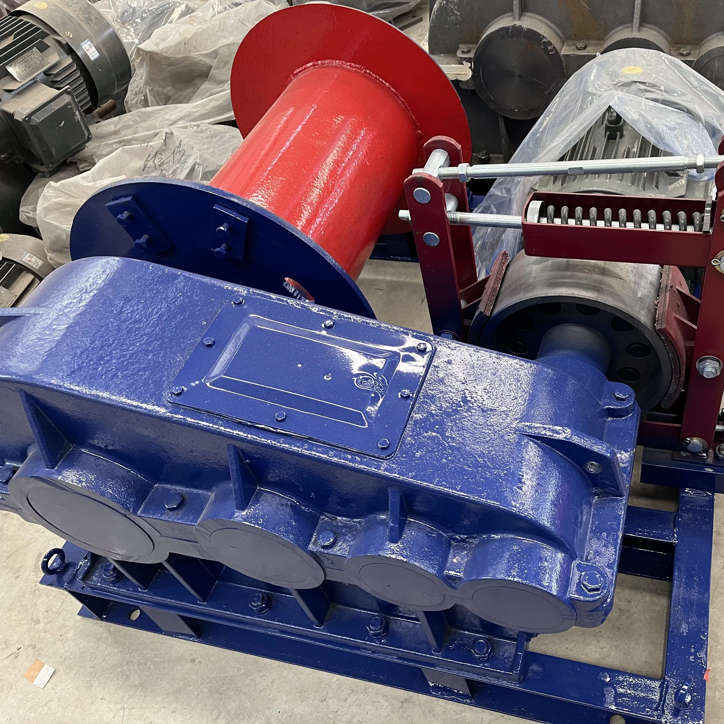 Variable Speed Wire Rope traction Pulling Cable Electric Power Winch