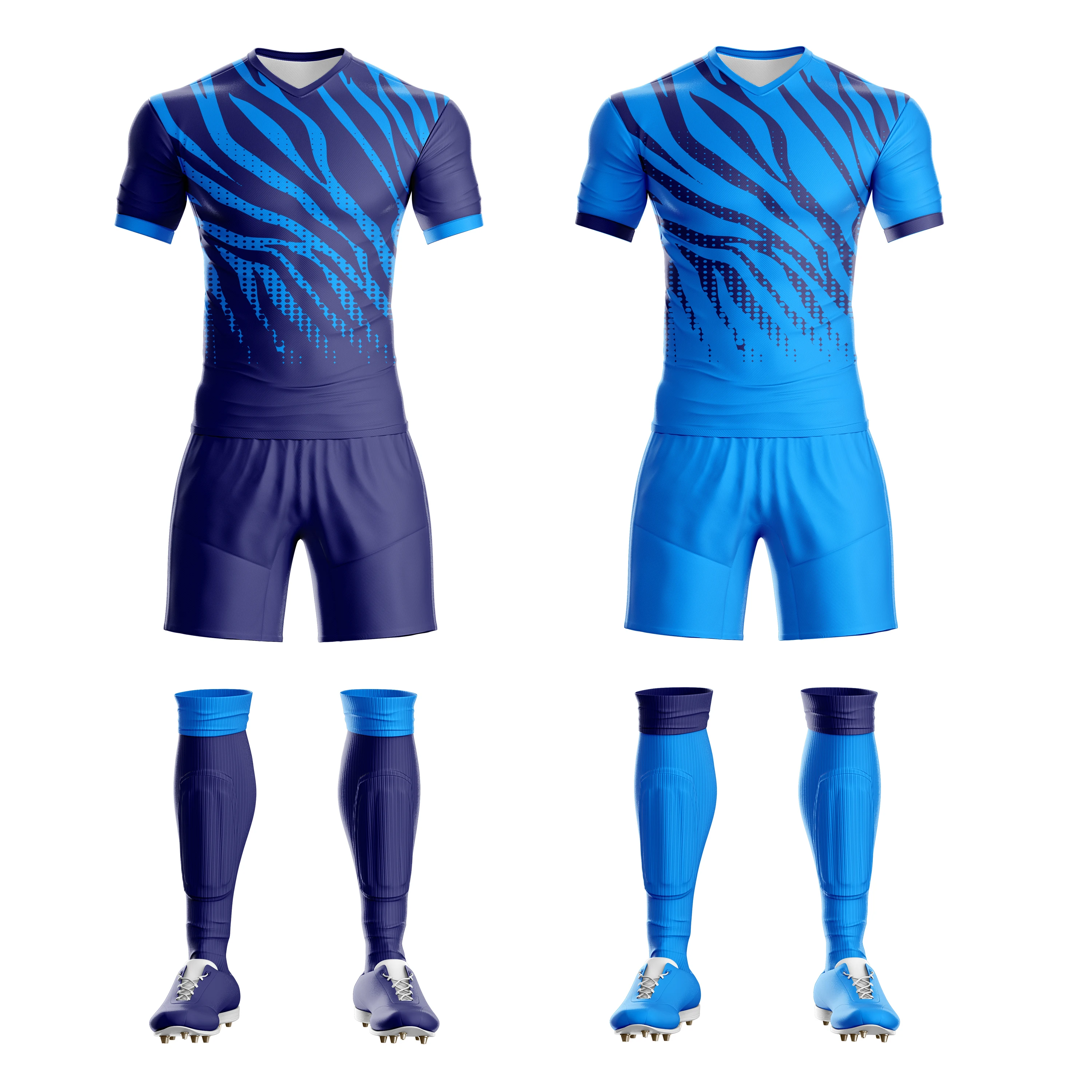 24/25 Custom Sublimation Reversible Soccer Jersey Personal Design Quick Dry Football  Club Training Soccer Uniform For Men