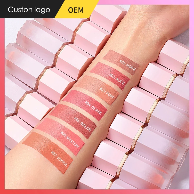 CC4379 High Quality Natural Customize Palette Blush Packaging Private Label Cosmetic Makeup Blusher