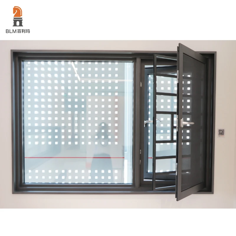 BLM Modern aluminum Alloy Hurricane-proof Windows and Doors Waterproof Interior Safety Casement Window tilt turn windows