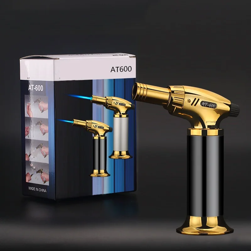 Customization Metal Gun Torch Lighter Jet Flame Refillable Cigar Butane Windproof Gas Torch Lighter