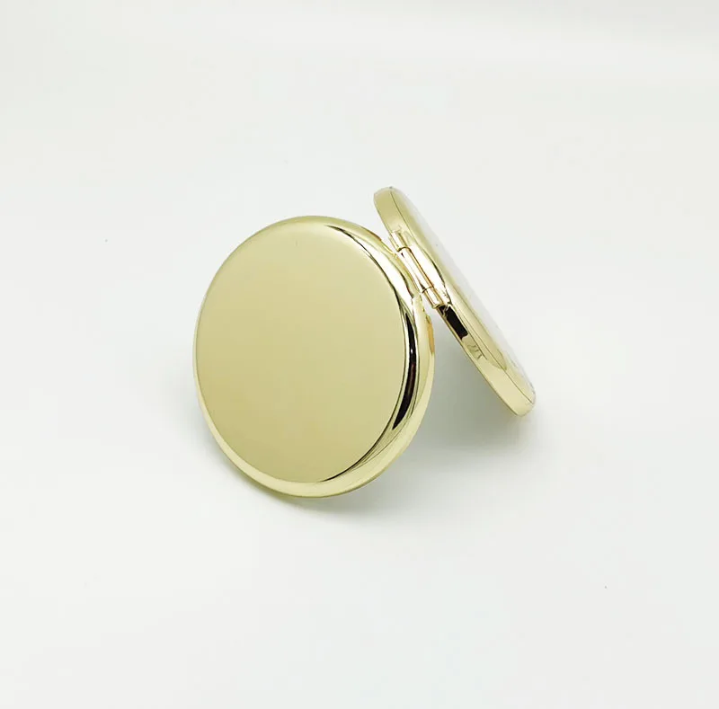 Portable Round Mini Pocket Mirror Rose Gold Silver Compact Mirror Rose Gold Sublimation Blank Compact Pocket Mirror