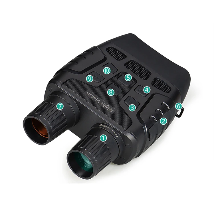 Hot good working NVG 4x night vision binocular to record video and take photo 27-0028