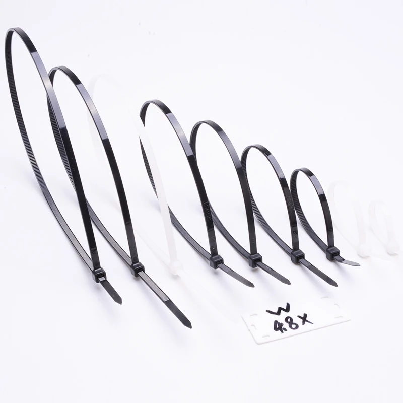 Wholesale 4.8*450mm cable tie plastic small zip tie directly factory price cable tie holder