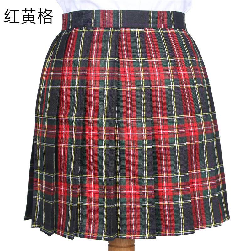 Wholesale popular japanese pleated tartan school uniform short skirt for girls