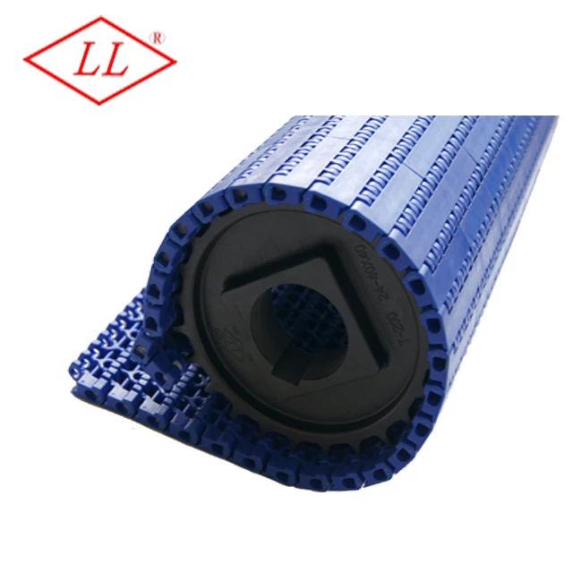 LL POM Packing Industry Conveying Belt  T-100 Plastic Modular Belts for Sale