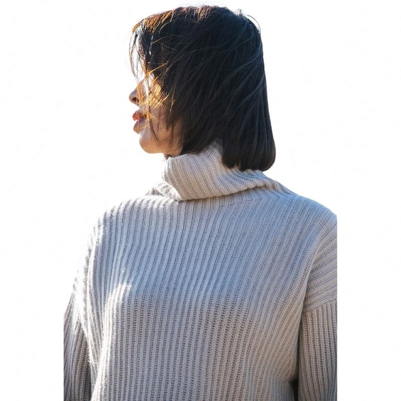 
Professional 100%Cashmere turtle neck thick loose cashmere sweater Thicken To Keep Warm For Women With High Quality 
