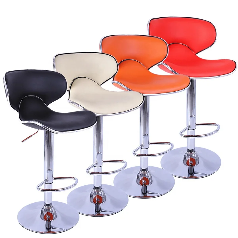 New Arrival Multi-color Chair Bar Luggage Cheap Cushion Bar Chair Simple Metal Modern Bar Stool Chair Counter for Kitchen