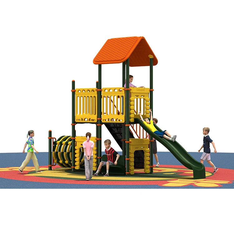 KINPLAY Children Playground Manufacturer Outdoor Kids Zone Playhouse Backyard Play set for Kids