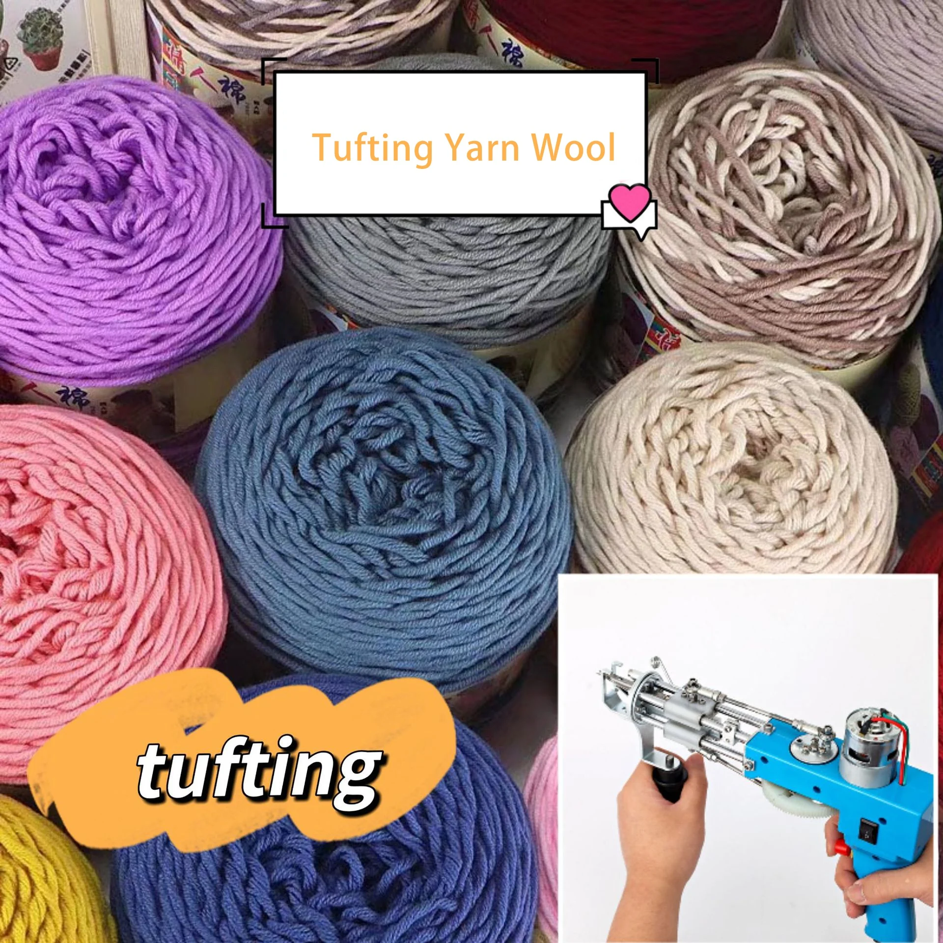 8ply 200 г 100% окрашенная вязаная крючком хлопчатобумажная ткань пряжа смешанная мягкая акриловая для плетения
