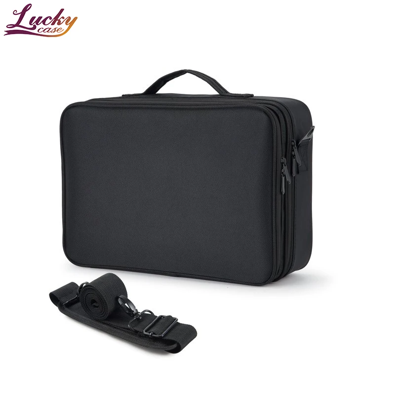 Travel Makeup Organizer Bag Extra Large Capacity Storage With Adjustable Dividers For Makeup Lover